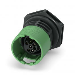 PRC 20/M17-5E-FT25-MC GN Device connector front mounting