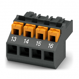 PSPT 2,5/ 4-ST BK TP WH 13-16 PCB connector