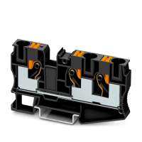 PT 10-TWIN BK Feed-through terminal block
