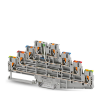 PT 2,5-PE/L RD/L BU/L LED 24 GN Multi-level terminal block