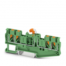 PT 2,5-QUATTRO-MTB GN Knife-disconnect terminal block