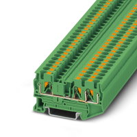 PT 4-TWIN GN Feed-through terminal block