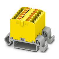 PTFIX 12X2,5-NS35A YE Distribution block