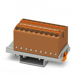 PTFIX 18X2,5-NS35 BN Distribution block