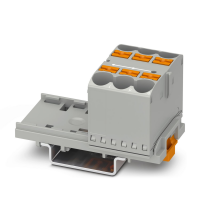 PTFIX 6X10/S-NS35 GY Distribution block