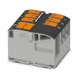 PTVFIX 6/6X2,5 BK Distribution block