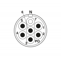 RC-06P1N1223VV Device connector front mounting