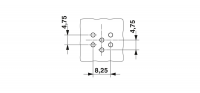 RC-06P1NC22100 Device connector front mounting