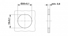 RC-06P1X8A6100 Device connector front mounting