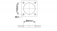 RC-07P1N8A2200 Device connector front mounting