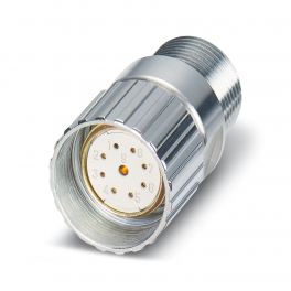 RC-09S1N12YP00 Device connector front mounting with knurled nut