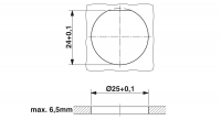 RC-12P1N12Q1EP Rear panel feed-through