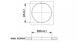 RC-12P1N12Q1EP Rear panel feed-through