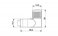 SAC-12P-15,0-35T/FR SH SCO Sensor/actuator cable