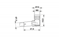 SAC-3P-10,0-160/M8FR 0,34 VA Sensor/actuator cable