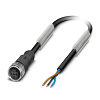 SAC-3P-10,0-PVC/M12FS BK Sensor/actuator cable