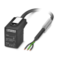 SAC-3P- 3,0-PUR/BI-1L-R-ES-1A Sensor/actuator cable