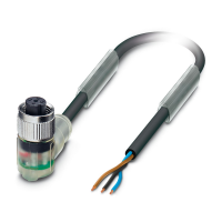 SAC-3P- 3,0-PUR/M12FR-2L B Sensor/actuator cable