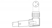 SAC-3P- 5,0-280/M 8FR-2L Sensor/actuator cable