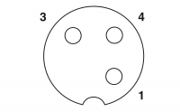 SAC-3P- 5,0-500/M12FR VA E-UL Sensor/actuator cable