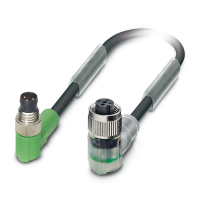 SAC-3P-M 8MR/ 0,6-PUR/M12FR-2L Sensor/actuator cable