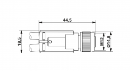 SAC-3P-M12FY/2X0,2-PUR/M12MS Sensor/actuator cable