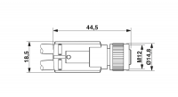 SAC-3P-M12FY/2X0,3PUR/M12MS 24 Sensor/actuator cable