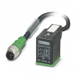 SAC-3P-M12MS/0,6-PUR/B-1L-Z180 Sensor/actuator cable