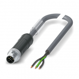 SAC-3P-M12MSS/ 5,0-PVC PE Power cable