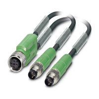 SAC-3P-M8FY/2X0,3-PUR/M 8MS Sensor/actuator cable