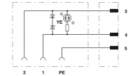 SAC-3P-MS/ 1,0-PUR/BI-1L-Z SCO Sensor/actuator cable