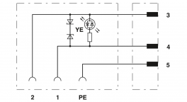 SAC-3P-MS/ 1,0-PUR/BI-1L-Z SCO Sensor/actuator cable