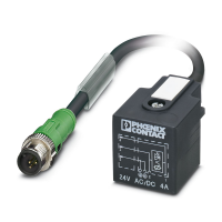 SAC-3P-MS/0,6-PUR/A-1L-V 24-12 Sensor/actuator cable