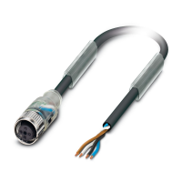 SAC-4P-10,0-PUR/M12FS-3L Sensor/actuator cable