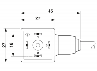 SAC-4P- 2,55-534/AD AE Sensor/actuator cable