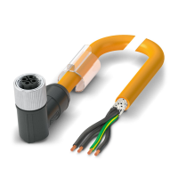 SAC-4P-30,0-PUR/M12FRS PE SH Power cable