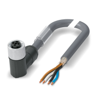 SAC-4P-40,0-PUR/M12FRT SH Power cable