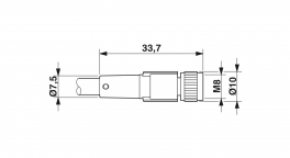SAC-4P- 5,0-170/M 8FS Sensor/actuator cable