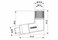 SAC-4P- 5,0-PUR/M12FRL SH Power cable
