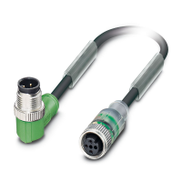 SAC-4P-M12MR/ 4,0-PUR/M12FS-3L Sensor/actuator cable