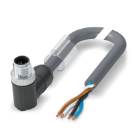 SAC-4P-M12MRL/ 1,5-PUR Power cable