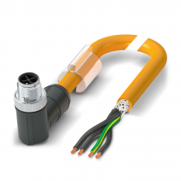 SAC-4P-M12MRS/15,0-PUR PE SH Power cable