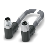 SAC-4P-M12MRT/ 0,5-PUR/M12FRT Power cable