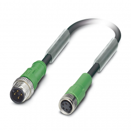SAC-4P-M12MS/0,3-PUR/M 8FS Sensor/actuator cable