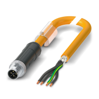 SAC-4P-M12MSS/10,0-PUR PE SH Power cable
