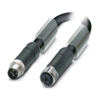 SAC-4P-M12MST/ 1,0-PUR/M12FST Power cable