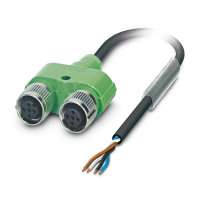 SAC-4PY- 3,0-PUR/2XF Sensor/actuator cable