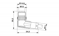 SAC-5P-M12MRB/2,0-PUR Sensor/actuator cable