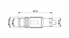SAC-5P-M12MS/10,0-921/M12FS VA Bus system cable