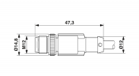 SAC-5P-M12MS/20PVC/M12FS SH VA Sensor/actuator cable